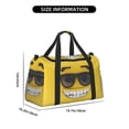 thumbnail image 3 of Easygdp Smiling With Sunglasses Bolsa de Gimnasio, Bolsa de Viaje Duffel, Bolsa de Fin de Semana con Compartimentos, Bolsa de Mano para Noche, 3 of 7