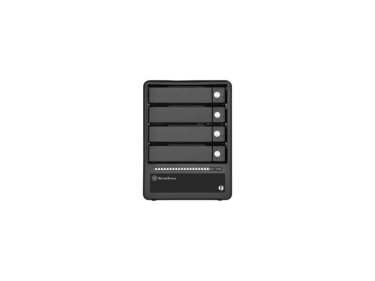 SilverStone RL-TS433-TB Aluminum Body with Zinc Alloy Handle 3.5"/2.5" SATA HDD/SSD ( up to 6 Gbps ) Black 2 x Thunderbolt 2 port ( up to 20 Gbps) (Support Daisy Chain function) High-speed External St