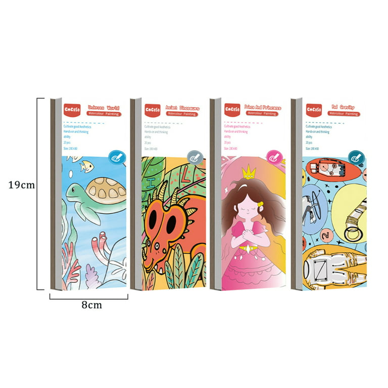 Easy Watercolor Book for Kids Educational Painting Book Bookmark for Boys and Girls Painting Books