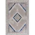 thumbnail image 2 of Abani Regal Collection Elegant Modern 5'3" x 7'6" Grey Blue Persian Double Diamond Area Rug, 2 of 5