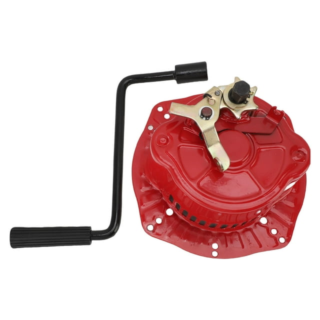 Mini Tiller Engine Starter, Metal Material Versatile Usage Safe and Stable Hand Crank Starter Easy Installation for Generator Replacement for 192F 195F