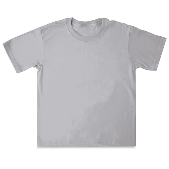 First Quality 50/50 T-Shirts, Youth Sizes - Gray X-Small (2-4)