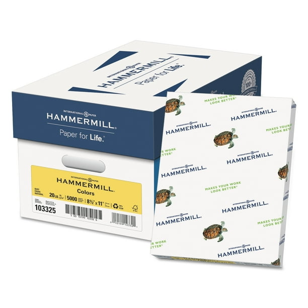 Hammermill Recycled Colors Paper, 20lb, 81/2 x 11, Buff, 500 Sheets