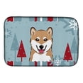 thumbnail image 1 of Carolines Treasures BB1721DDM Winter Holiday Shiba Inu Dish Drying Mat, 1 of 1