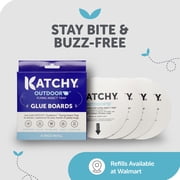 Katchy Outdoor + with Rechargable Battery Insect Trap - Fan Powered with UV Light - for Fruit Flies, Gnats, Mosquitoes, Moths