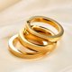 thumbnail image 4 of Anillo de acero inoxidable giratorio de tres colores con tres anillos y personalidad europea y americana Glaosling, 4 of 5