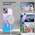 thumbnail image 5 of MyBat Pro Mood Series MagSafe Case for Apple iPhone 14 (6.1) - Iridescent Snake Stylish Glitter Shockproof Protective Cover for Women Girls Cute Phone Case, 5 of 6