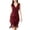 Wine, variant on Bigersell Women Tank Dress Fashion Womens Solid Cold Shoulder Sleeveless V-Neck Regular Dress Plus Maxi Dress Style 26505, Female Knee Length Dresses Khaki L
