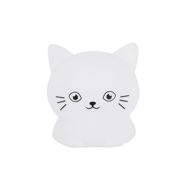 Cat Night Light 700Mah Usb Recargable Cat Lámpara Led Con Luz Colorida Cuidado De Los Ojos Cat Nursery Light Cute Kitten Nightlight Decoración Para Habitación De Bebé Dormitorio Sala De Estudio Noticed HA016780-00