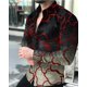 thumbnail image 1 of Camisas sociales de lujo de moda de otoño y primavera para hombre, camisas con solapa y botones, camisas casuales con estampado de puntos dorados, blusa de manga larga para hombre, 1 of 6