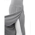 thumbnail image 4 of A2Y Women's Solid Modal Wide Leg Tulip Pants Heather Grey L, 4 of 5