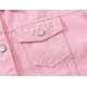 thumbnail image 3 of Chaqueta vaquera para mujer, chaqueta corta holgada de manga larga, Top informal de talla grande, 3 of 5
