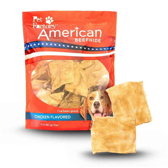 Pet Factory American Beefhide Chips Beef Flavored - 32oz