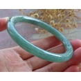 thumbnail image 4 of Icy Green Natural A JADE Jadeite Circle Bangle Bracelet 57 mm 683862 TN, 4 of 10
