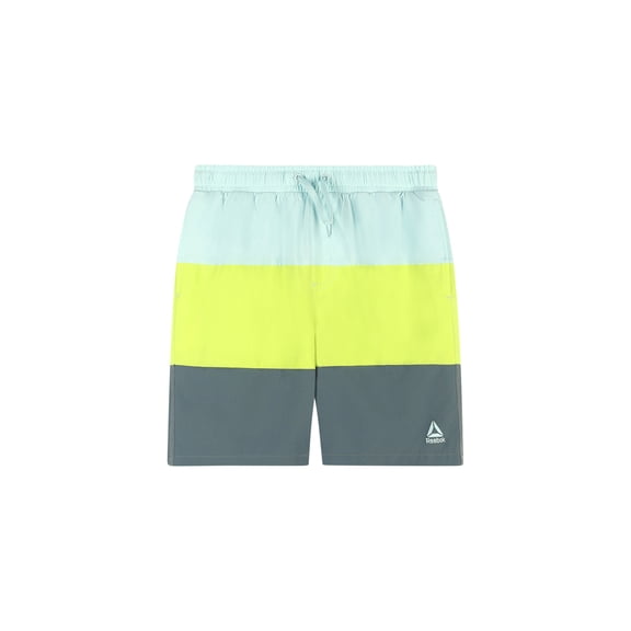 Reebok Boys Swim Trunks with Elastic Drawstring Waistband and UPF 50 Protection, Sizes 4-18
