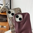 thumbnail image 4 of Water Ripple Pattern Wave Compatible with iPhone Case (Wine Red,iPhone 14), 4 of 12