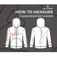 thumbnail image 5 of Flame Resistant FR Fleece Hoodies Zip-Up Sweater - 100%C - 12 oz - Bottle Green Color - Size: X-Large, 5 of 6
