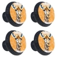 thumbnail image 2 of 4 Pcs Giraffe Knobs for Kitchen Cabinet Cupboard Dresser Bookcase Drawer Pulls Handles Round Home Decor, 2 of 8