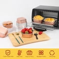 thumbnail image 2 of 10oz Mini Cake Tins With Lids 40 Pack, Aluminum Foil Small Baking Pans Disposable Large Brownie Baking Cups,4”x4” Small Bread Muffin Containers Holders For Party-Champagne, 2 of 7