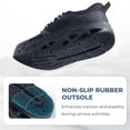 thumbnail image 5 of AOV Womens Wide Toe Box Walking Shoes Arch Support Plantar Fasciitis Tennis Sneakers Casual Athletic Running Shoes AllBlack Size 7.5, 5 of 6