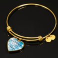 thumbnail image 6 of The Lord Is My Strength And My Shield Stainless Steel Heart Bracelet Bangle, 6 of 9