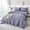 Grayish Purple, variant on 5 Piece Hot Pink Bed in A Bag Queen Size Set Boho Pom Pom Comforter with Sheet Set Soft Fluffy Solid Bedding Set for Girls Women(Hot Pink, Queen)