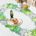 thumbnail image 2 of St. Patricks Day Oval Tablecloth Shamrock Tablecloth 60"x102", Waterproof ST Patrick Day Decorative Vinly Table Cloth Irish Tablecloth for Oval Table, 2 of 6