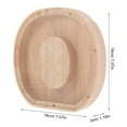 thumbnail image 4 of Stylish Wooden Piggy Bank Alphabets Letter O Shaped Piggy Bank Wood Cash Saving Pot, 4 of 6