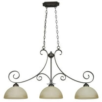 Sunset Lighting F5262 Provano 3 Light 300 Watt 40" Width Island / Billiard Lamp - Tique