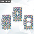 thumbnail image 7 of Yayeee Blank Wall Plate Cover 1-Gang 4.5"x2.7" Home Unused Decorative Outlet, Blue Checkered Daisy, 7 of 7