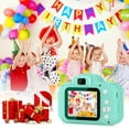 thumbnail image 4 of Kids Camera or Girls Boys, Kids Selfie Camera Toy 13MP 1080P HD Digital Video Camera for Toddler, Christmas Birthday Gifts for 3-10 Years Old Children with 32G SD Card [2021 Newest] Green, 4 of 7