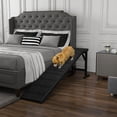 thumbnail image 2 of PawHut Pet Ramp Bed Steps for Dogs Cats, Black, 2 of 10