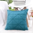 thumbnail image 2 of PiccoCasa 1 Pcs Velvet Throw Pillow Cover Cushion Cases Teal Blue 16"x16", 2 of 8