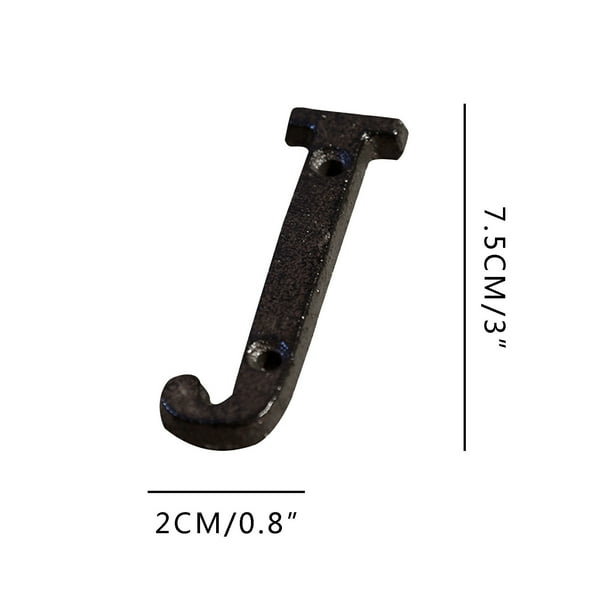Xihbxyly Letras de Hierro Forjado de Aleación, Estilo Industrial Antiguo, Textura Retro Pesada, Decoración Versátil para El Hogar, Jardín, Tienda, Números de Casa Personalizables, Personajes de Parej