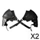 thumbnail image 1 of 2 Hombreras Medievales De Piel Sintética Para Caballero, Accesorio De Disfraz Para Fiesta, Color Negro, 1 of 8