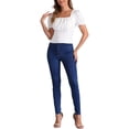 thumbnail image 2 of Camisetas casuales de verano para mujer con cuello cuadrado y volantes de manga corta XL blancas, 2 of 5