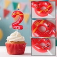 thumbnail image 3 of Fire Truck Birthday Candle Number 2 – Red Firefighter Cake Topper for Boy Birthday Cake, Fire Theme Party Decorations, 3 of 3