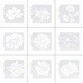 thumbnail image 4 of Pochoirs à Fleurs Modèle Peinture Scrapbooking Estampage en Relief, 4 of 5