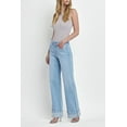 thumbnail image 6 of Flying Monkey - Super High Rise Cuffed Baggy Wide Jeans - F5796, 6 of 9