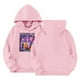 thumbnail image 2 of Moonsky Sudadera con capucha y cordón HUNTRX, estampado de grupo de chicas coreanas, jersey corto, suave y cómodo, top de manga larga para primavera y otoño. Rosa 140, 2 of 5