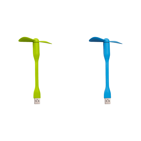 Mini ventilador USB para teléfono móvil, batería externa, ordenador portátil (verde)