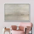 thumbnail image 2 of PixonSign Framed Canvas Print Wall Art Pastel Gray Watercolor Sky Landscape Abstract Shapes Illustrations Modern Art Decorative Minimal Relax/Calm for Living Room, Bedroom, Office - 16"x24" White, 2 of 5