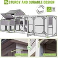 thumbnail image 5 of Aivituvin 41ft² Large Chicken Coop with Run, Super Large Chicken Tractor Chicken House, Wooden Hen House Poultry Cage Outdoor with 6 Large Nesting Boxes, 6 Perches for 8-10 Chickens, 5 of 10