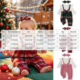 thumbnail image 4 of CAICJ98 Newborn Baby Girl Clothes Ruffle Sleeve Jumpsuit Corduroy Plaid Romper+Headband Cute Fall Winter One Piece Outfit (Green,0-3 Months), 4 of 8