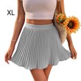 thumbnail image 4 of Jumpingount holgada de cintura alta de verano para mujer, faldas plisadas por encima de la rodilla para deportes de senderismo para niñas, regalo Ropa, zapatos y accesorios Miscelánea gris claro XL, 4 of 6