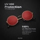 thumbnail image 2 of Gafas de sol KALIYADI redondas polarizadas retro de metal UV47 mm, 2 of 5