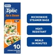 thumbnail image 1 of Ziploc® Zip n' Steam Food Steamer Bags, 10 Bags, 10 Bags, 1 of 4