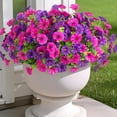 thumbnail image 1 of Hrobek de flores artificiales para decoración exterior, 10 paquetes, 1 of 7