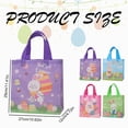 thumbnail image 3 of Easter Bags Bulk, 10.62" x 4.72" x 11.41" Easter Goodie Bags with Handles, Reusable Bunny Gift Bags, Ideal for Easter Hunt, Kids Party Gifts and Basket Stuffers, 3 of 5