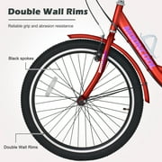 NAIZEA Adult Tricycles 26 Inch 3 Wheel 7 Speed Bikes Three-Wheeled Bicycles Cruise Trike with Shopping Basket